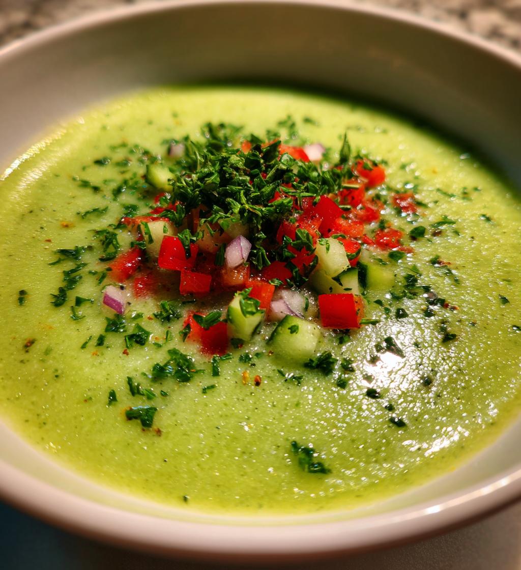 cucumber gazpacho - detail 1