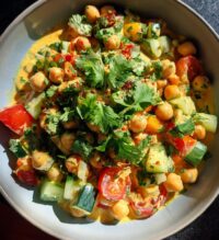 curried chickpea salad