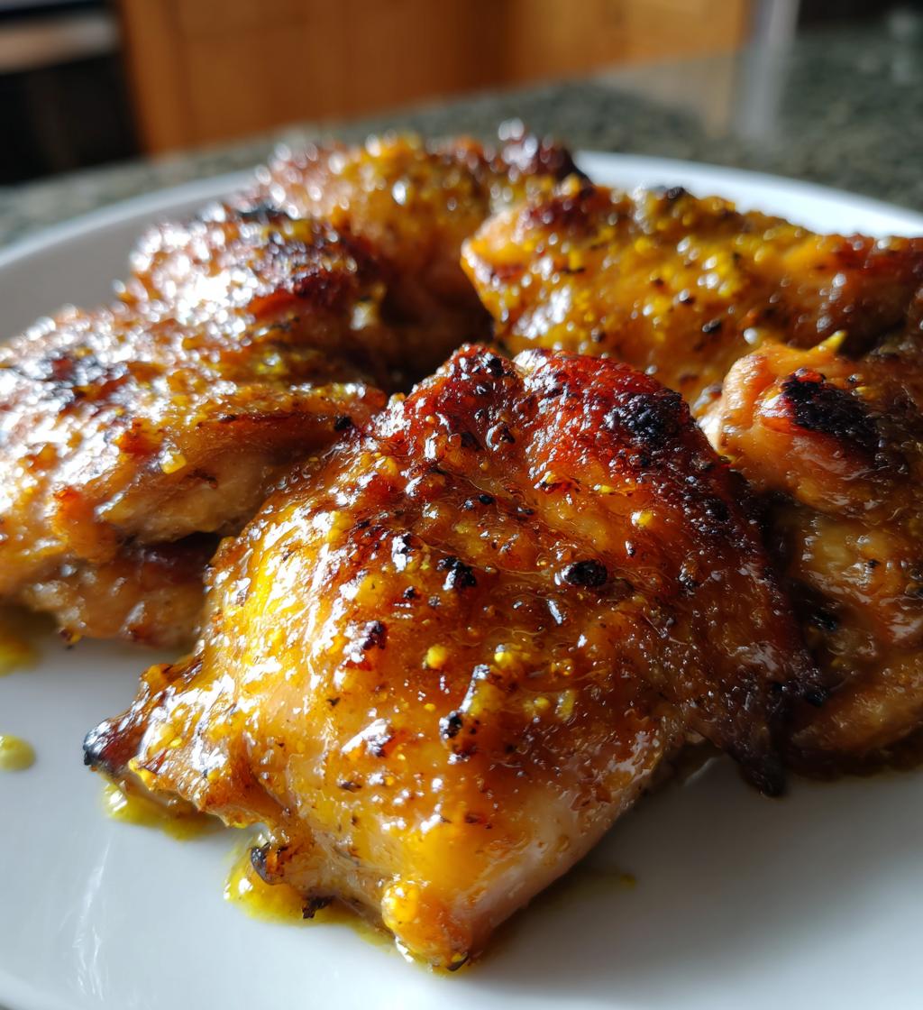 delicious honey mustard chicken thighs recipe
