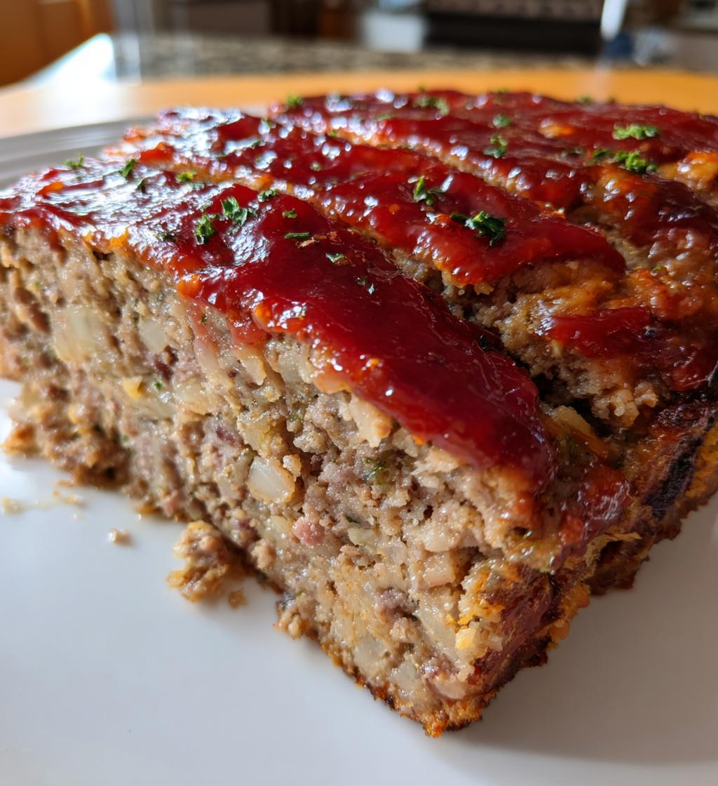 delicious savory meatloaf - detail 1
