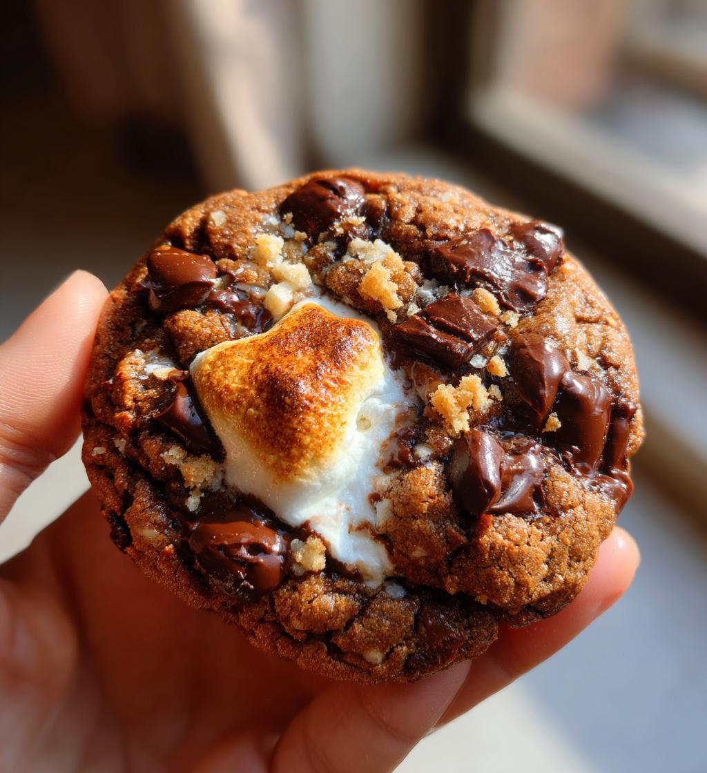 double chocolate smores cookies