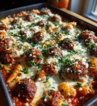 dump and bake meatball casserole