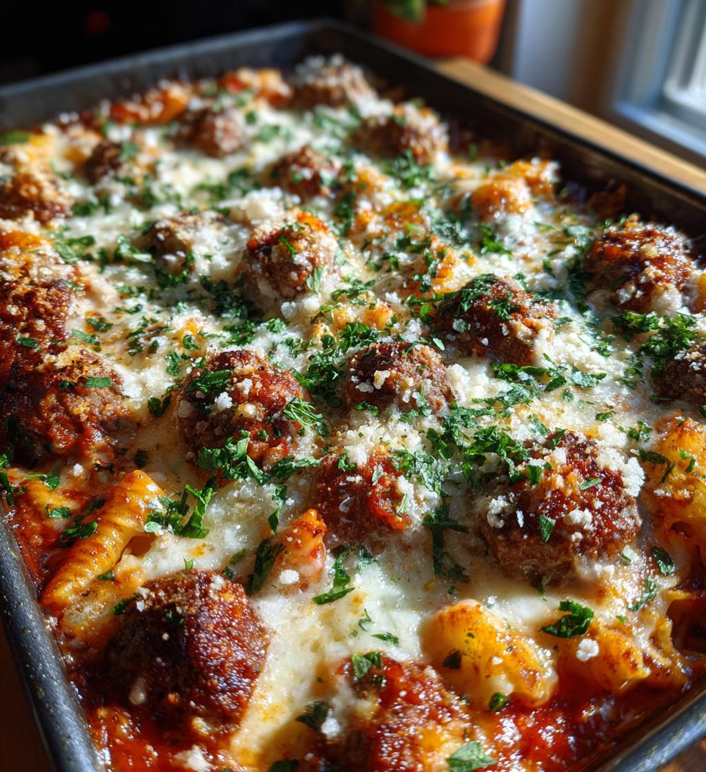 dump and bake meatball casserole