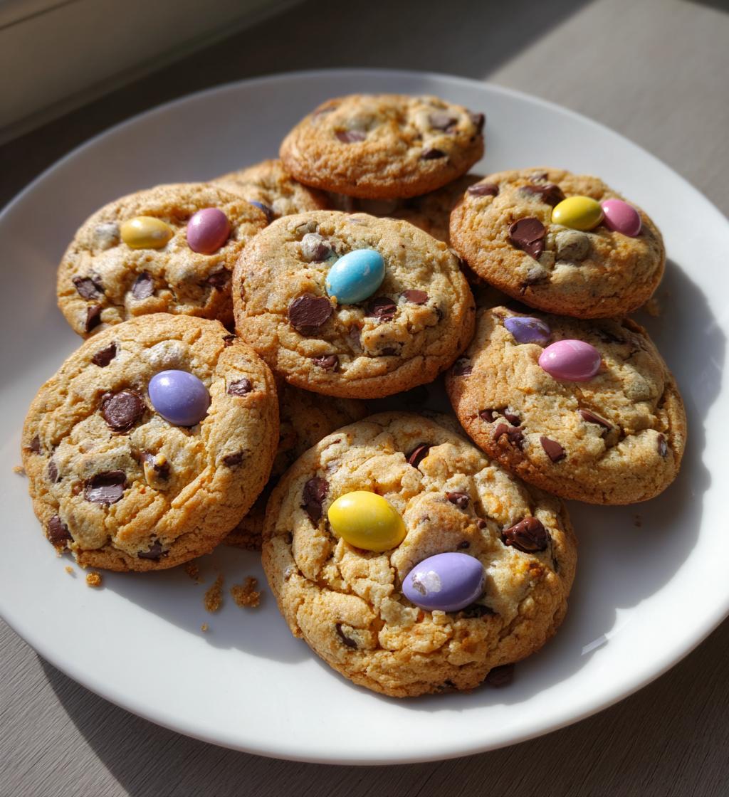 easter chocolate chip cookies - detail 1