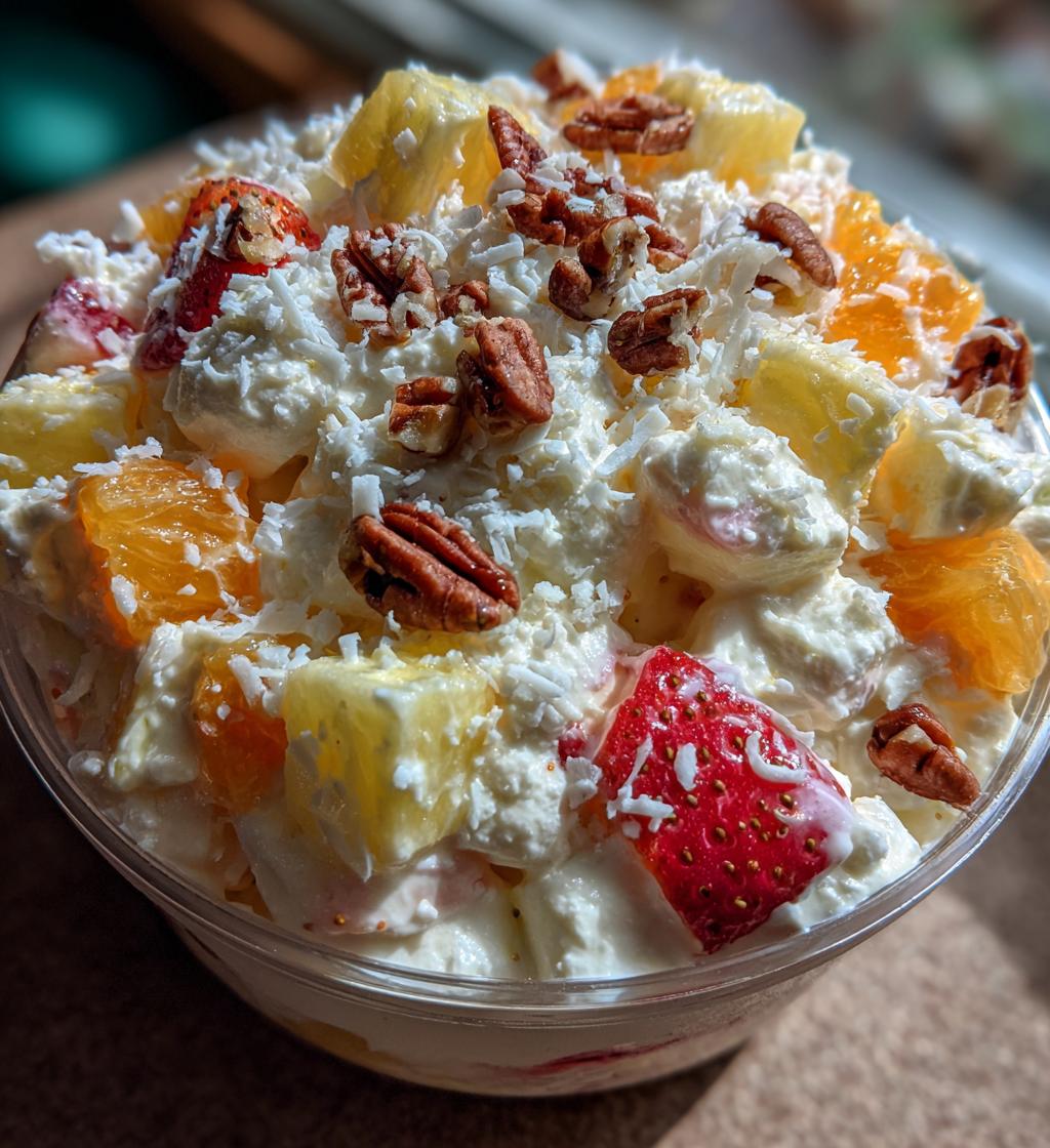 easter fruit fluff salad