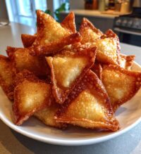 easy air fryer caramel apple wontons