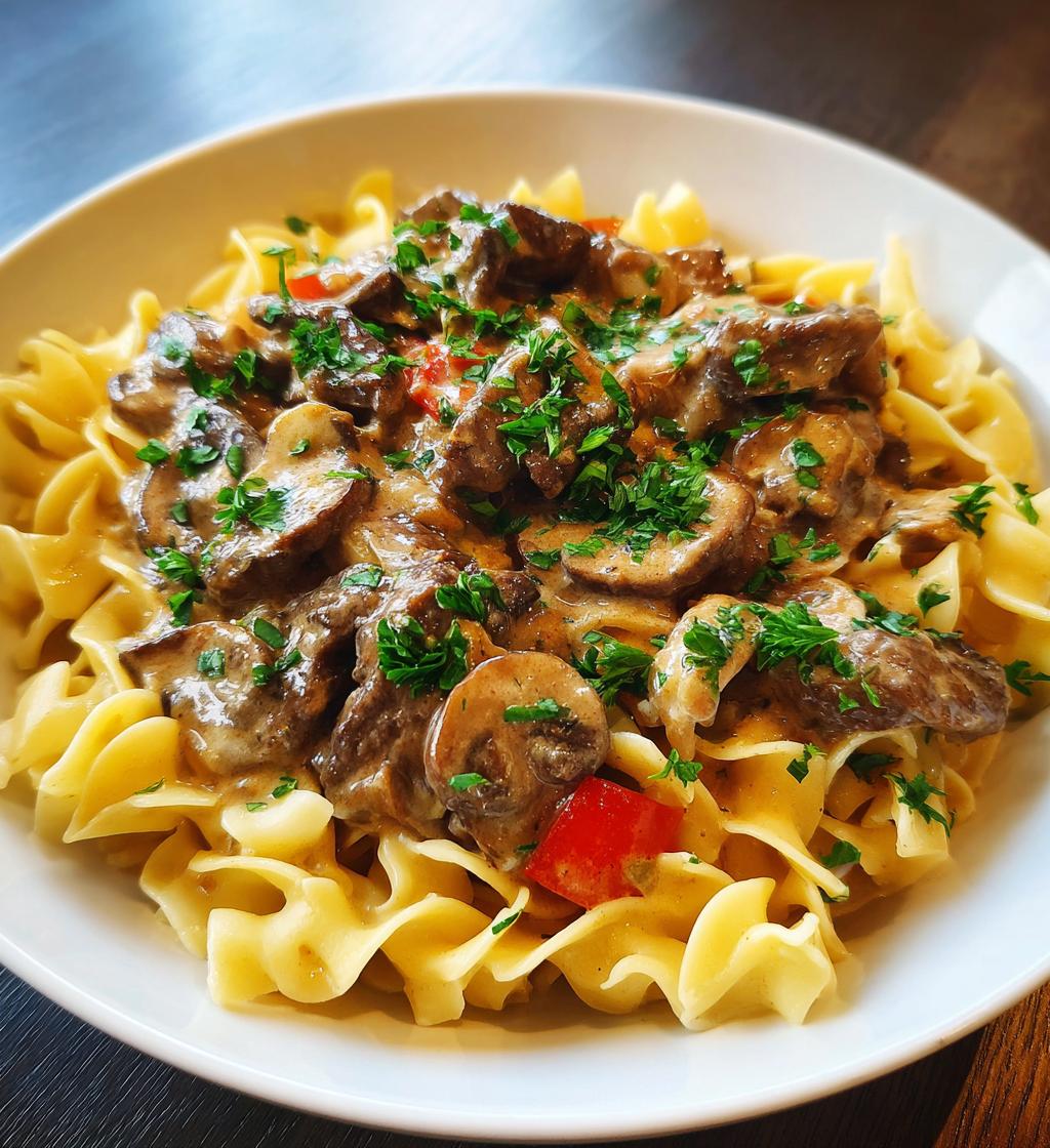 easy beef stroganoff