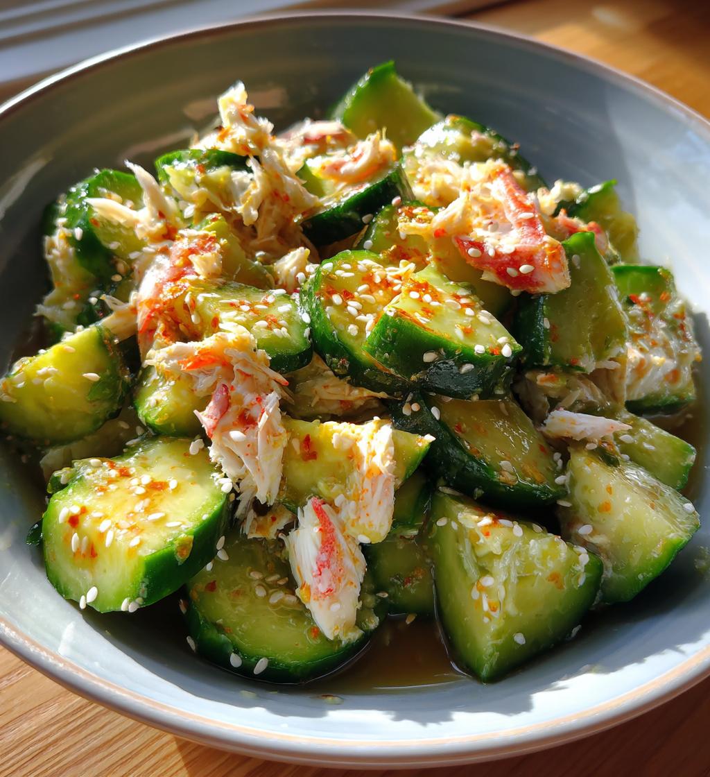 easy california roll cucumber salad