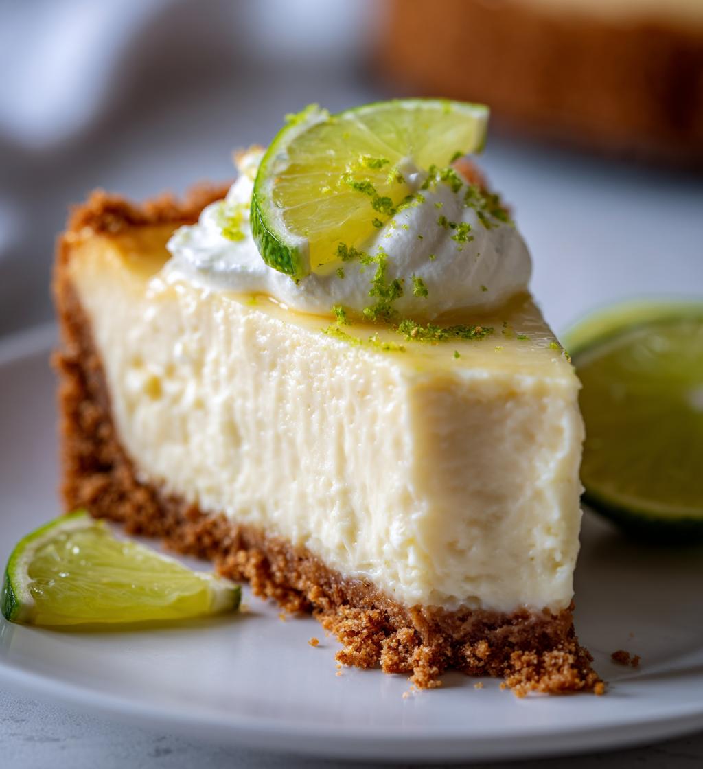 easy greek yogurt lime cheesecake