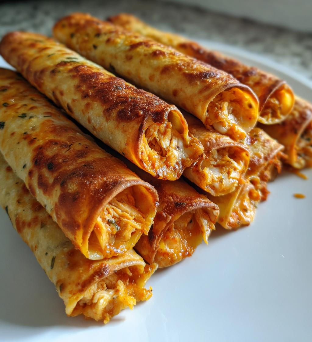 easy homemade chicken taquitos