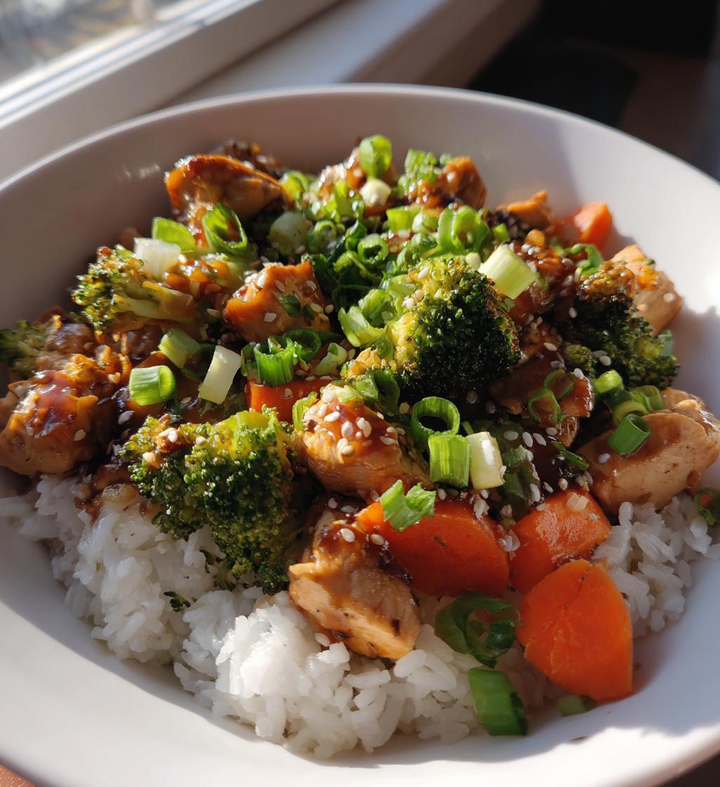 easy teriyaki chicken bowl