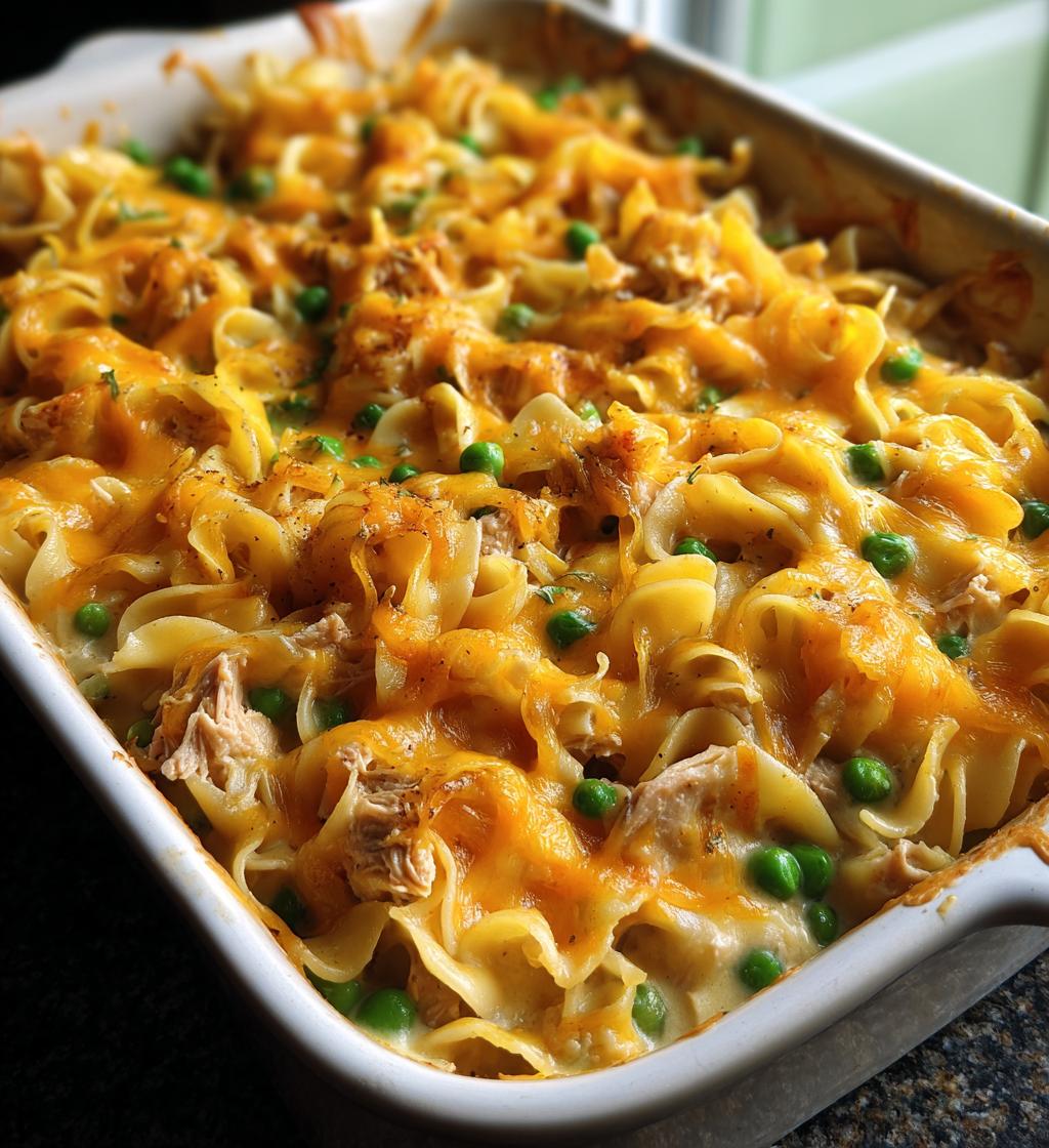 easy tuna noodle casserole with cream cheese