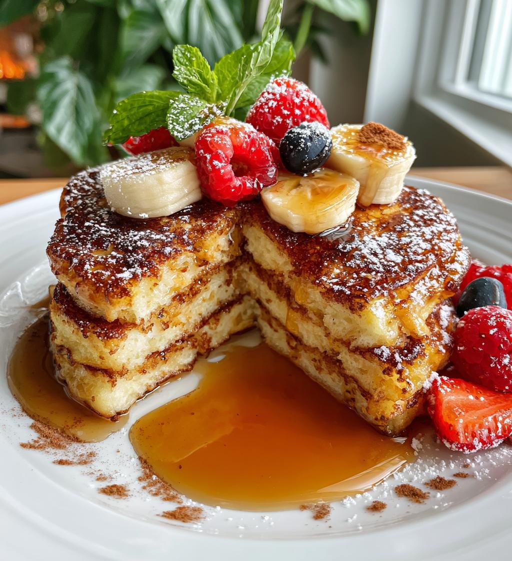 french toast pancakes - detail 1