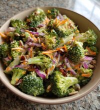 fresh crunchy broccoli salad