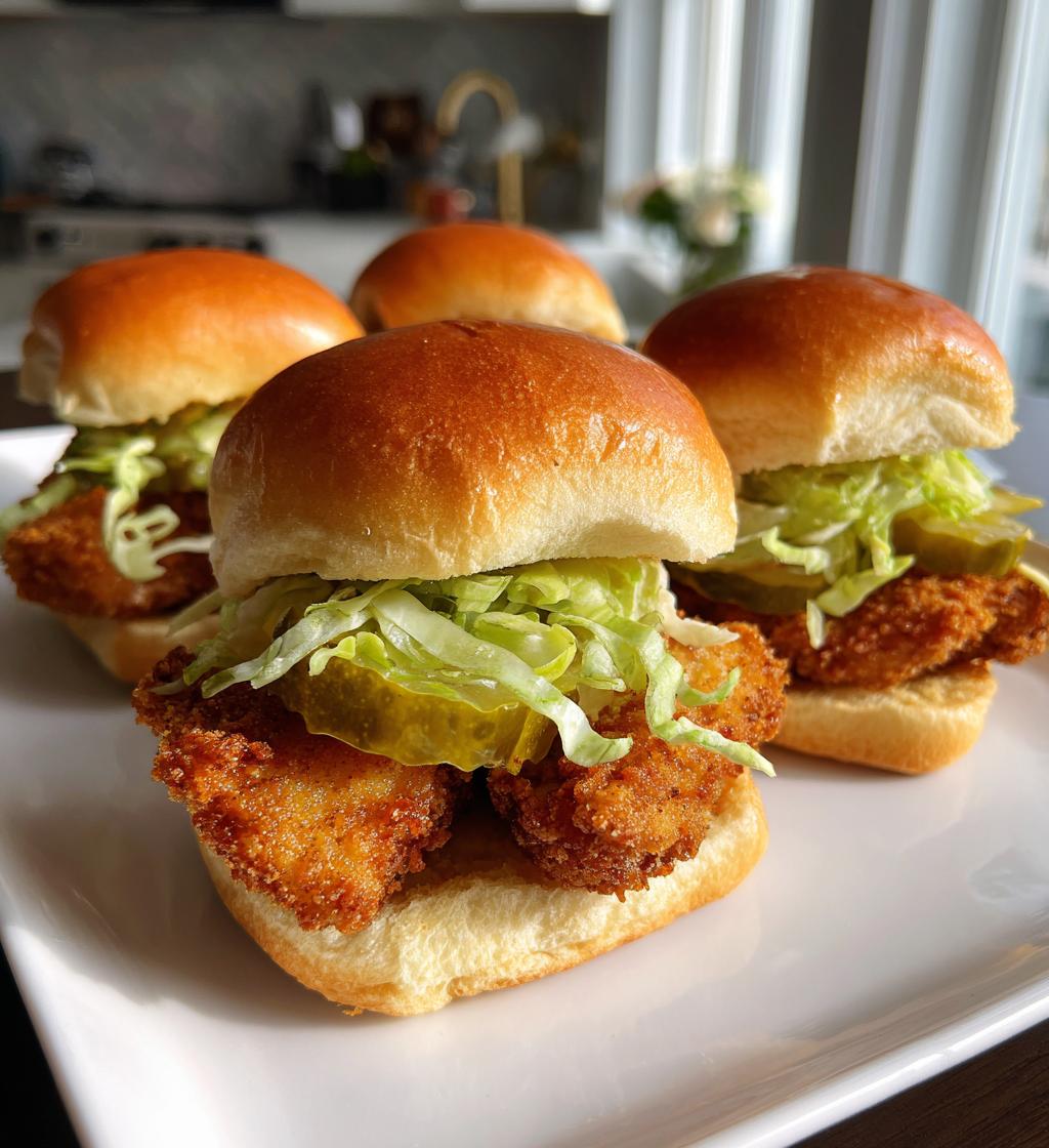 fried chicken sliders - detail 1