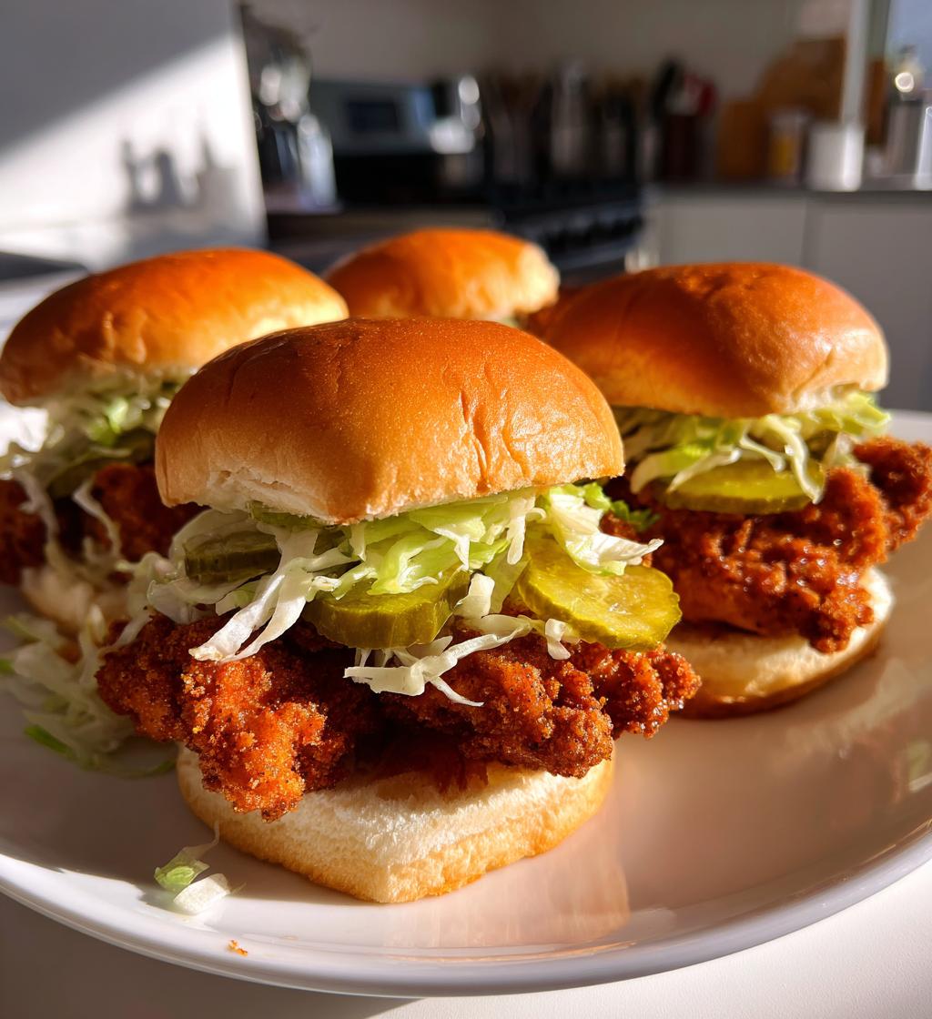 fried chicken sliders