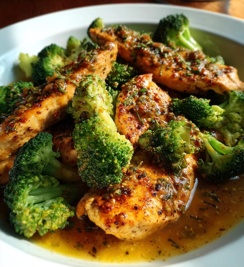garlic butter chicken broccoli - detail 1