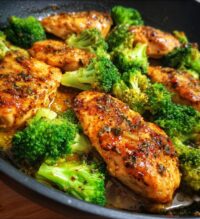 garlic butter chicken broccoli