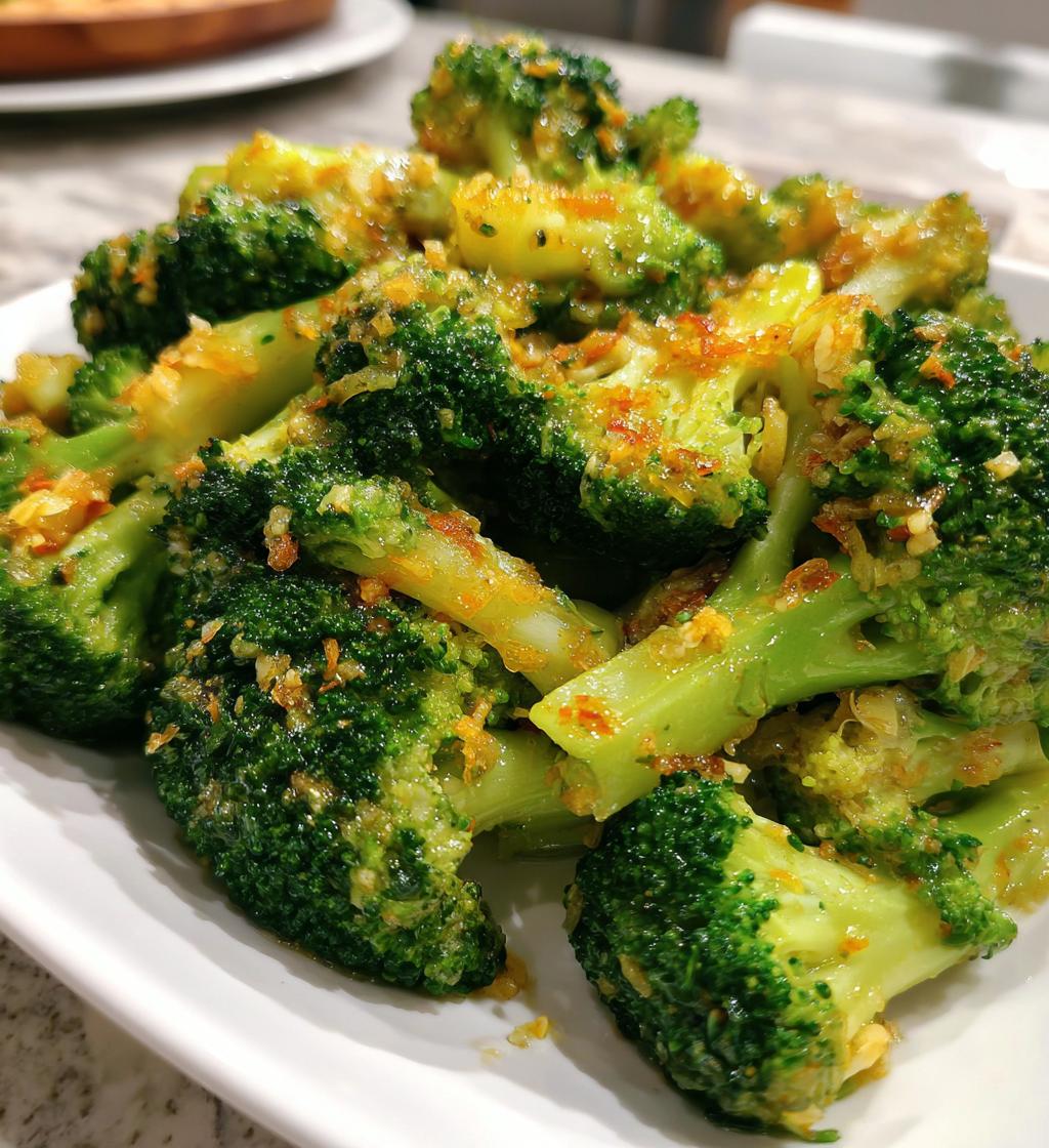 garlic parmesan broccoli