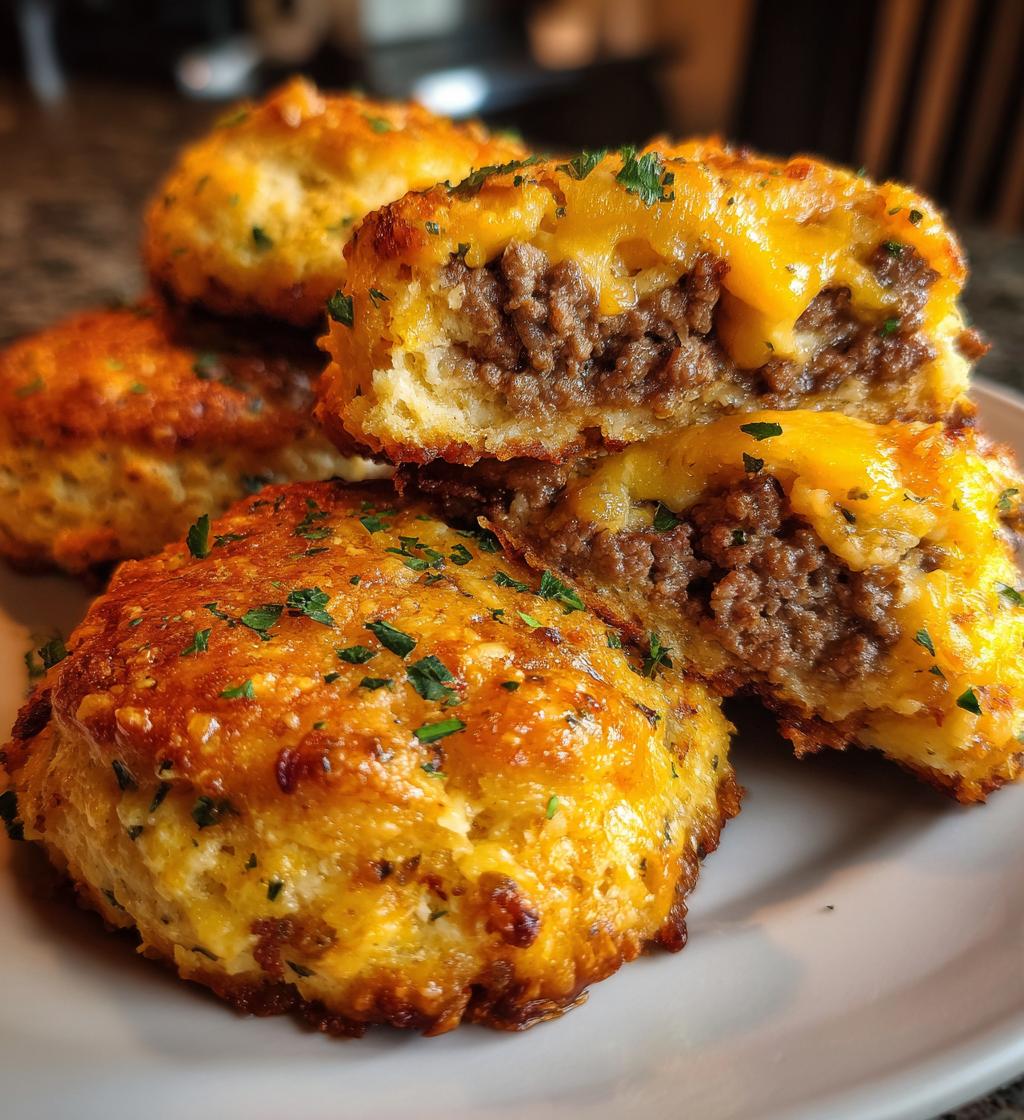 garlic parmesan cheeseburger bombs - detail 1