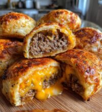 garlic parmesan cheeseburger bombs