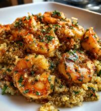 garlic shrimp quinoa