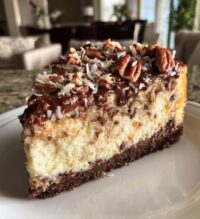 german chocolate cheesecake