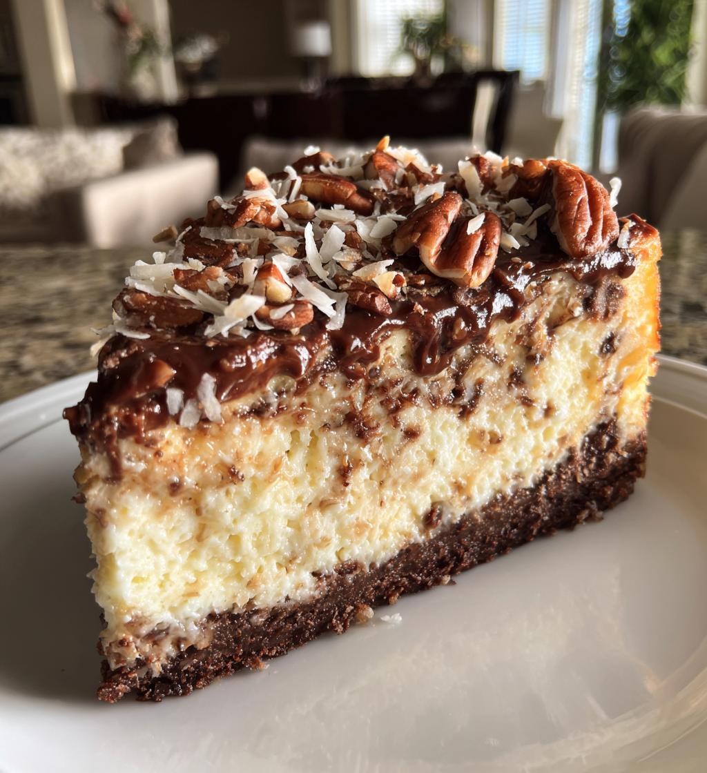 german chocolate cheesecake