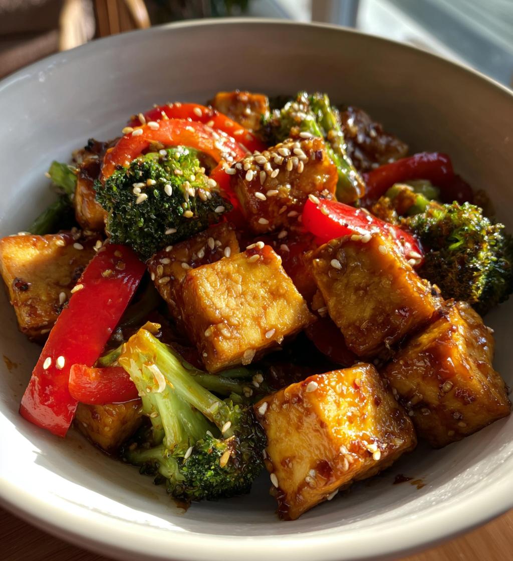 ginger soy tofu stir fry