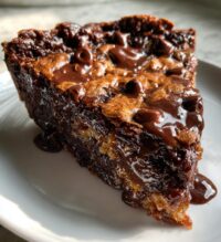 gooey brownie pie