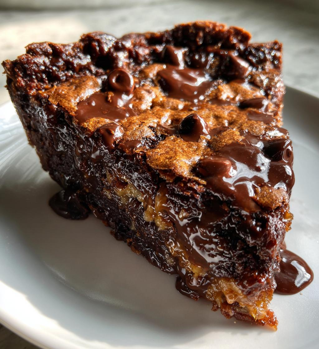 gooey brownie pie