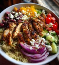 greek chicken bowls