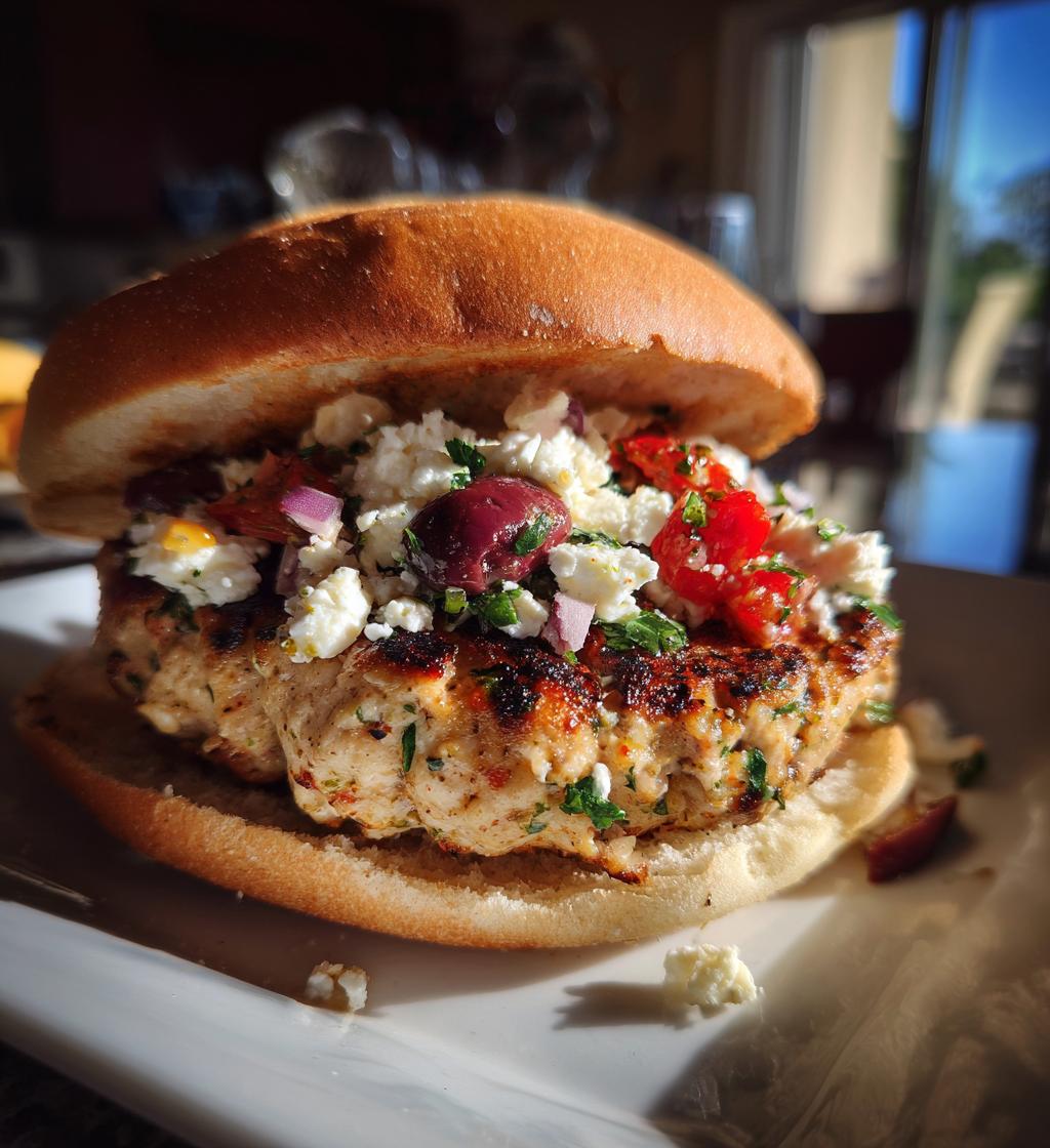greek chicken burgers a mediterranean twist on a classic favorite