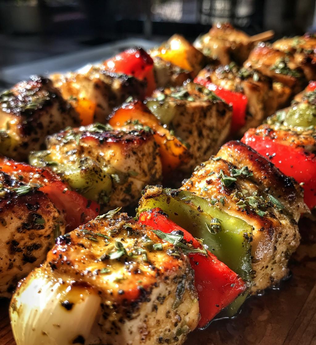 greek marinated chicken kabobs