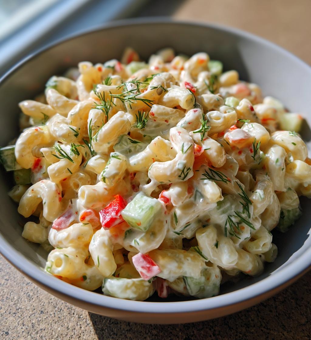 greek yogurt macaroni salad