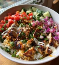 grilled chicken shawarma bowl