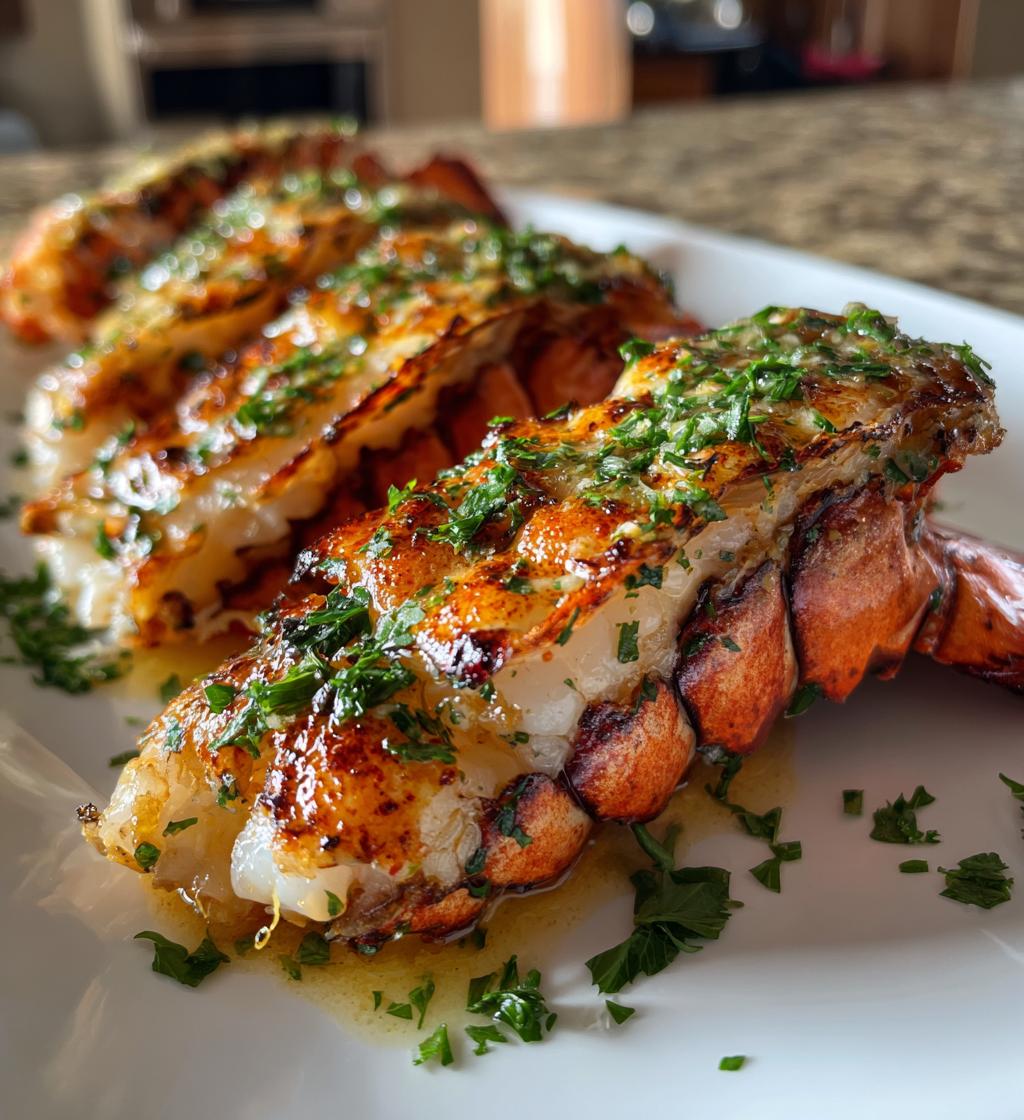 grilled lobster tails garlic lemon butter