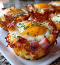 ham and cheese egg cups
