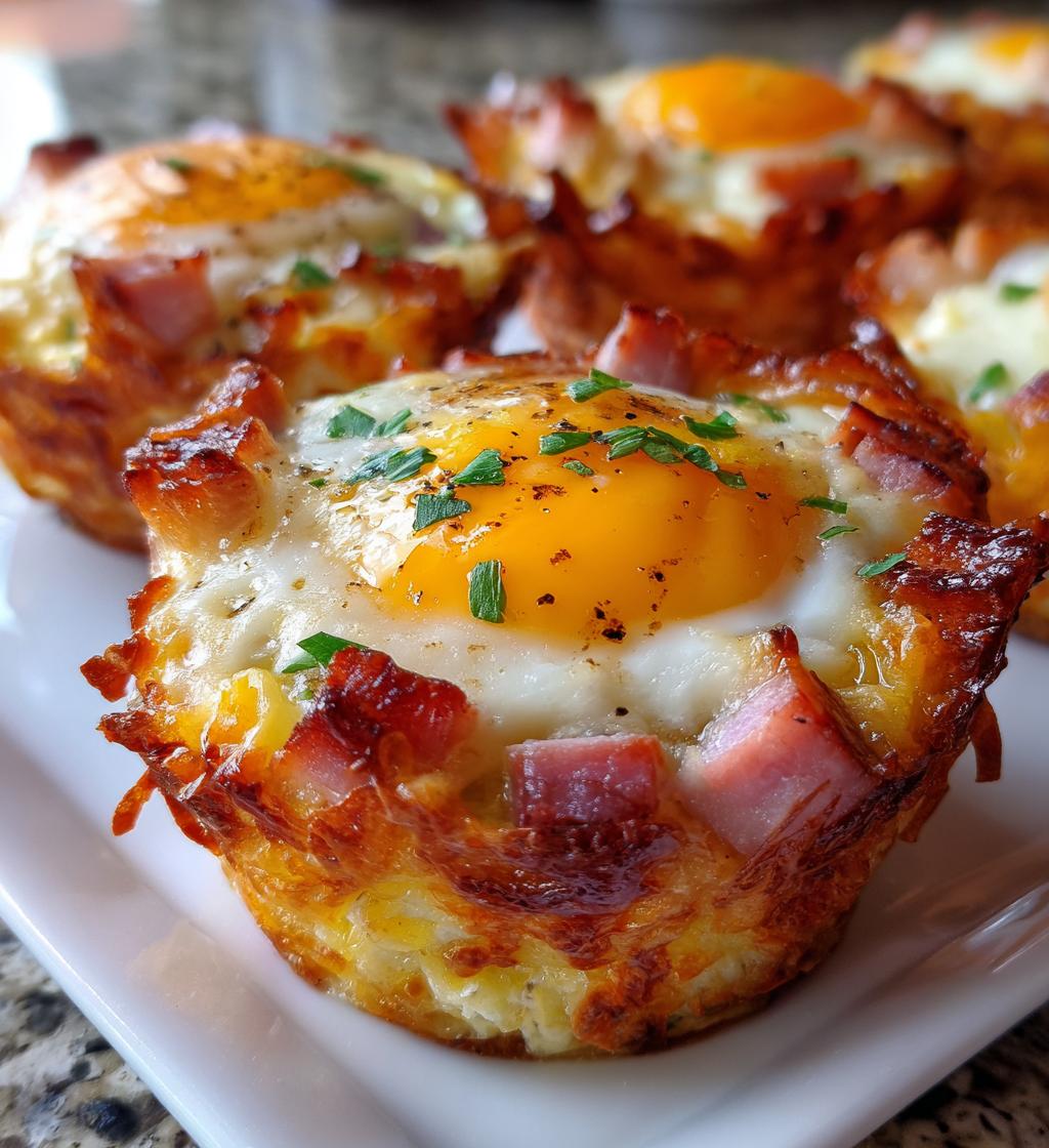 ham and cheese egg cups