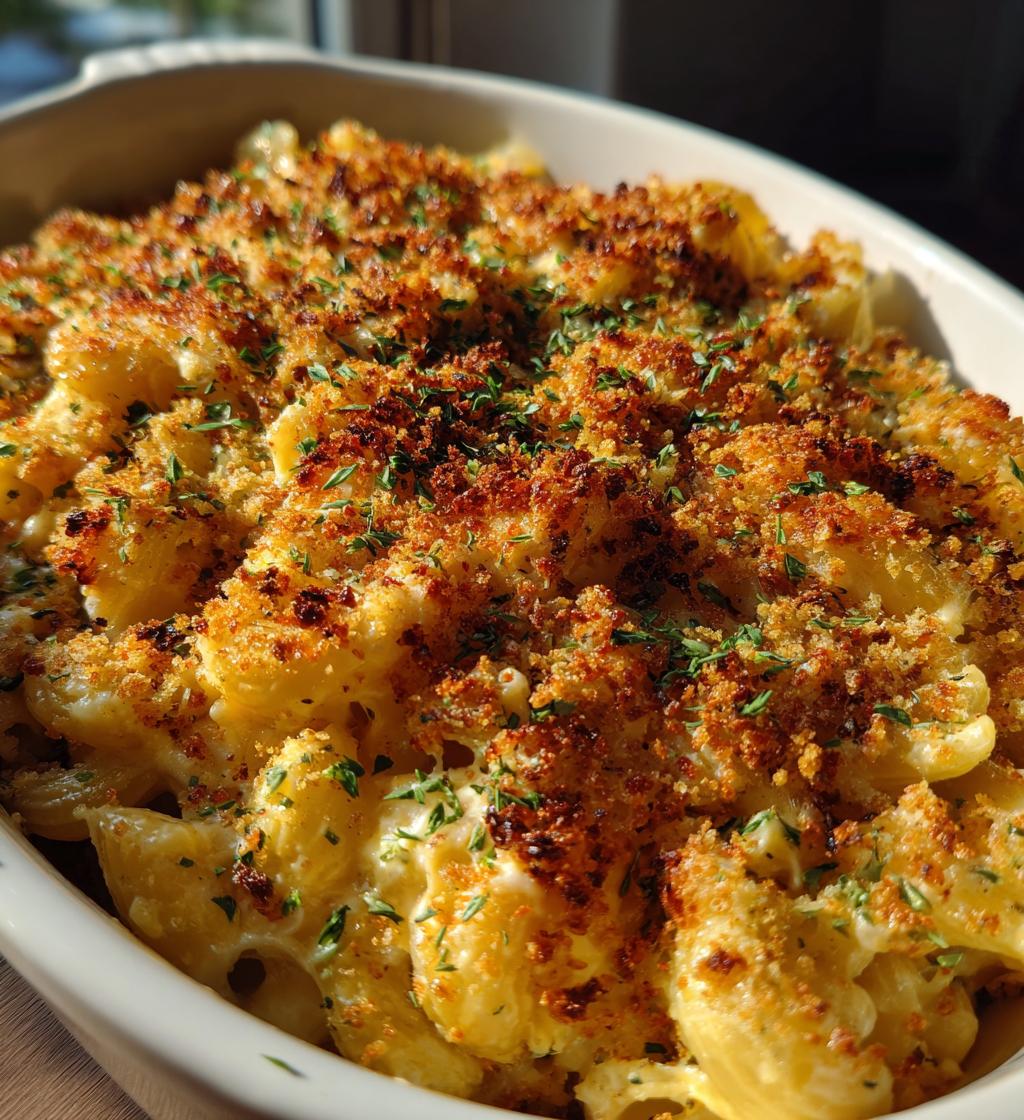 healthy baked mac and cheese