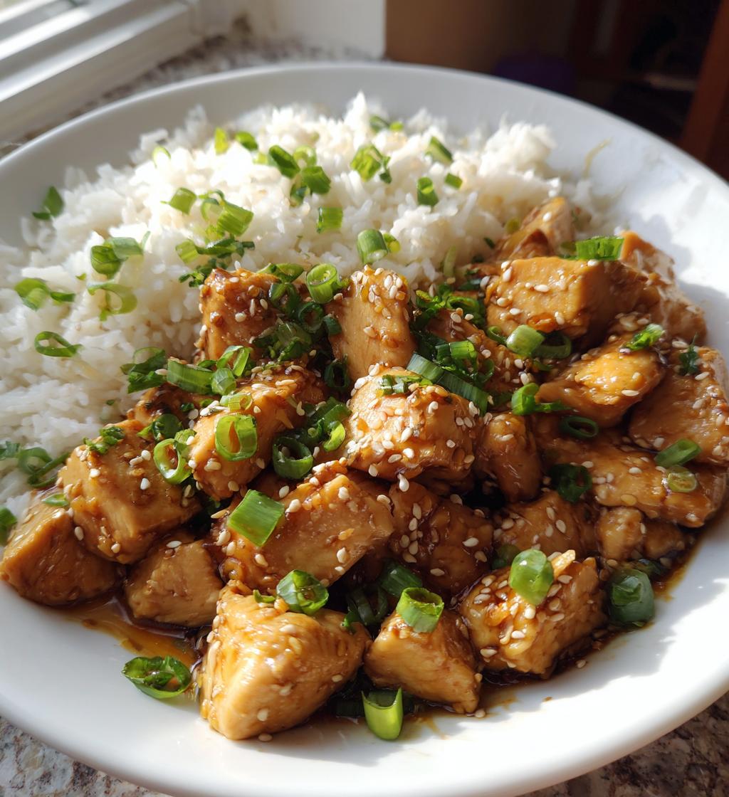 healthy sesame chicken - detail 1
