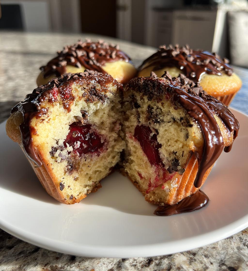 high hat chocolate cherry cream cupcakes - detail 1