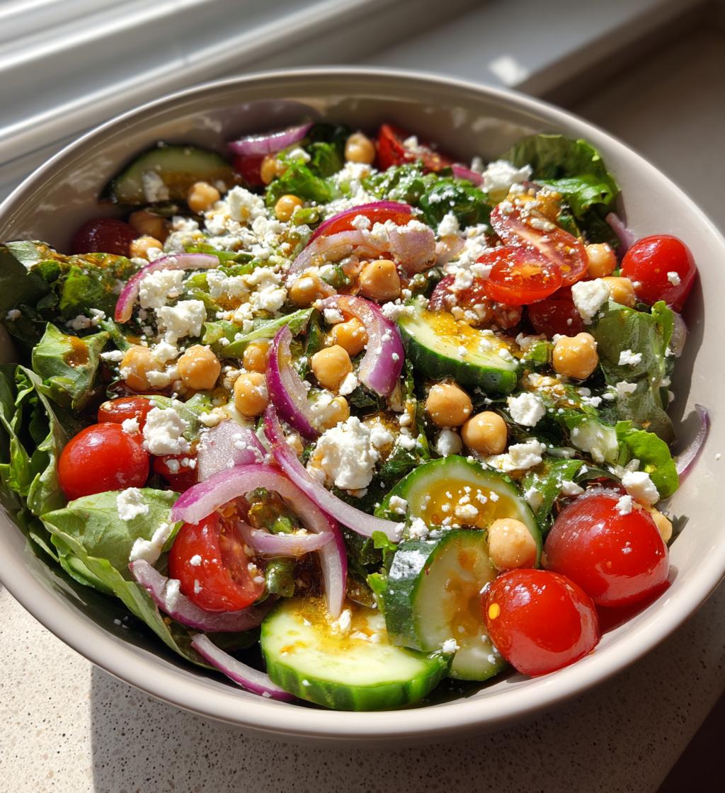 high protein salad - detail 1