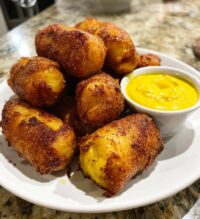 homemade corn dog bites