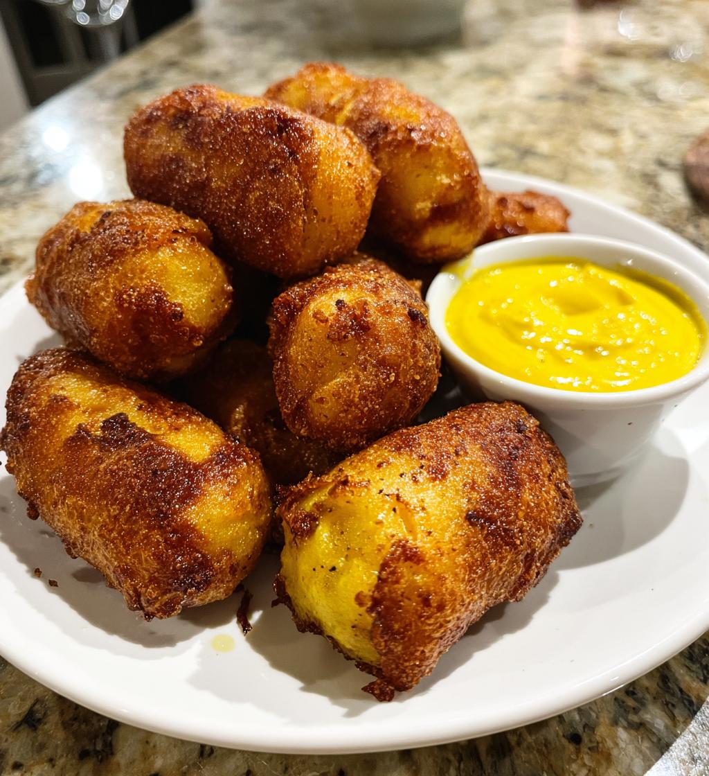 homemade corn dog bites