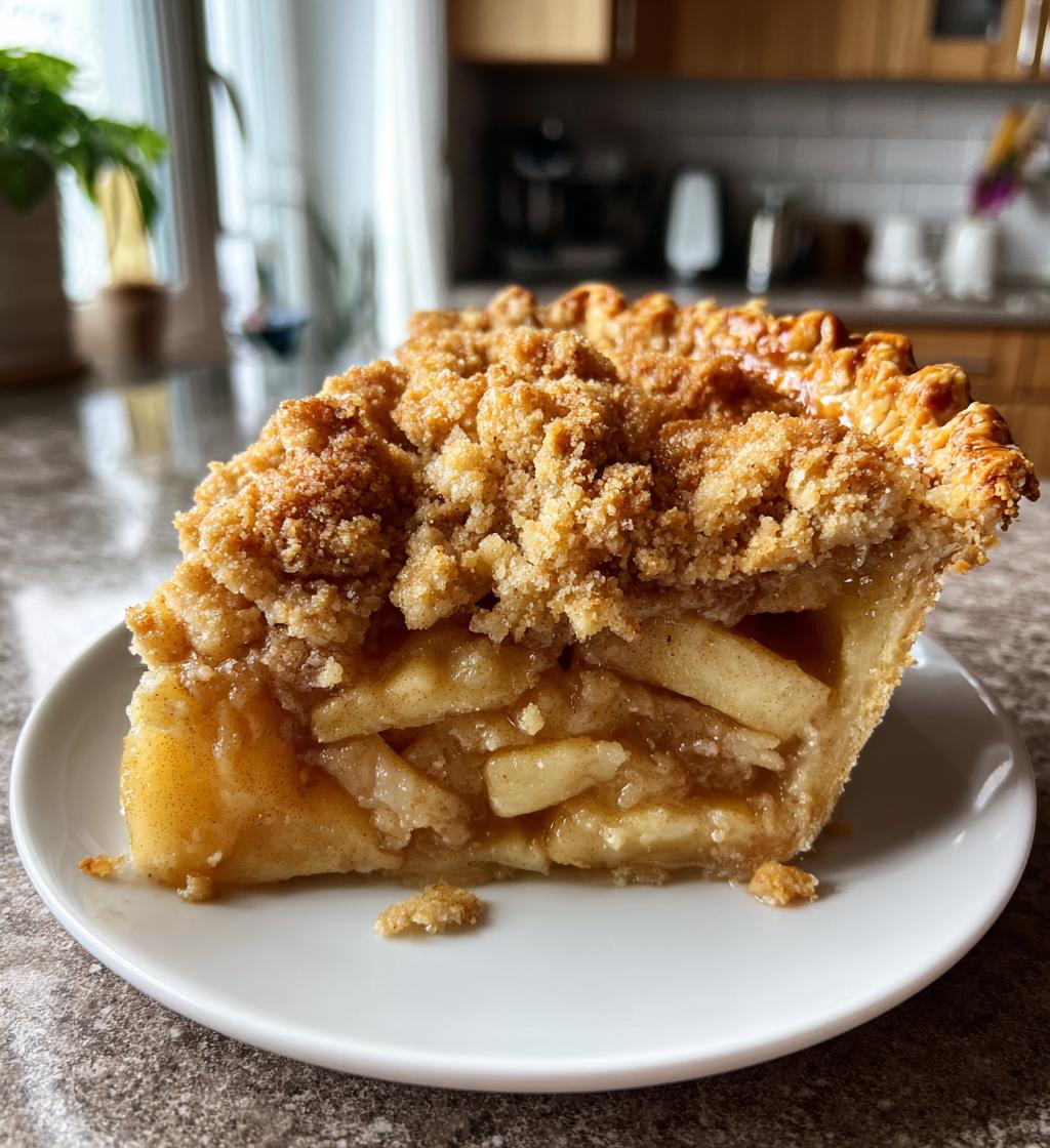 homemade dutch apple pie - detail 1