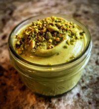 homemade italian style pistachio cream