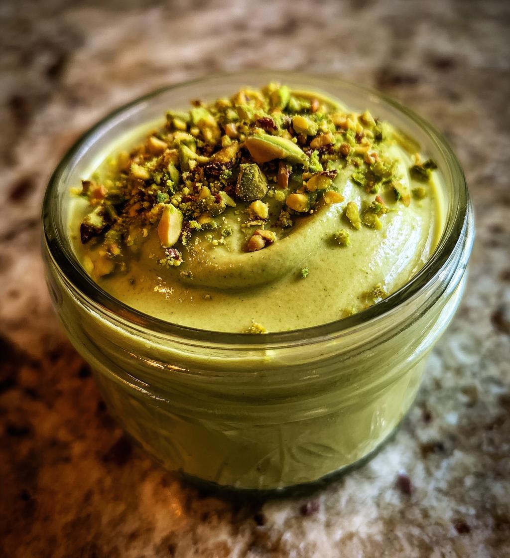 homemade italian style pistachio cream