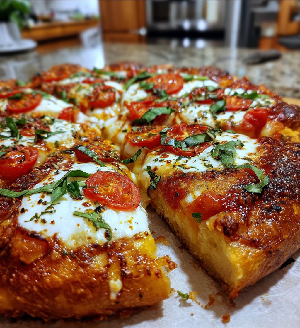 homemade margherita pizza
