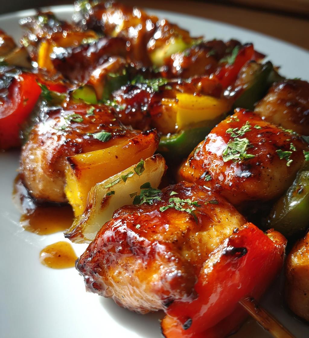 honey bbq chicken kabobs